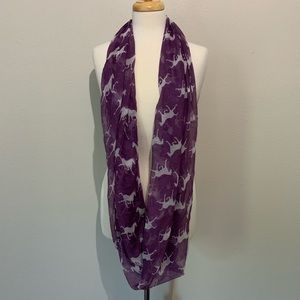 Infinity Scarf with Horse Pattern